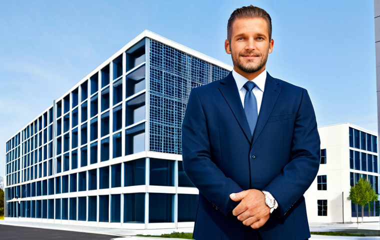 **

"A professional architect in a fully clothed, modest business attire standing in front of a modern building design blueprint, appropriate content, safe for work, perfect anatomy, correct proportions, natural pose, professional presentation, high quality rendering."

**